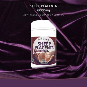 Ausway Sheep Placenta K-Max 60,000 mg intense Anti Aging Aura White 100 Capsules