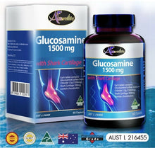Load image into Gallery viewer, Auswelllife Glucosamine 1500 mg Shark Liquid Calcium&amp;V D3 For Health 60 Capsules
