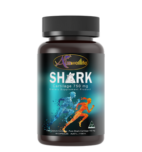 Auswelllife Shark Cartilage 750 mg. Supplement Premium Nourishing joint 60 cap