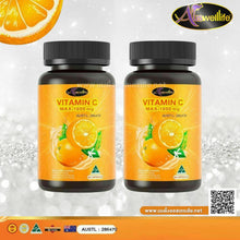 Load image into Gallery viewer, Auswelllife Vitamin C Max-1200mg. Reduces Wrinkles Supplements 60 Capsules