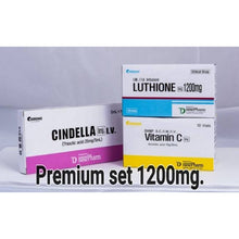 Load image into Gallery viewer, Hot SET CINDELLA WHITENING Luthione 1200 mg. GLUTAX GLUTA GLUTATHIONE SUPER WHITE SKIN VITAMIN C