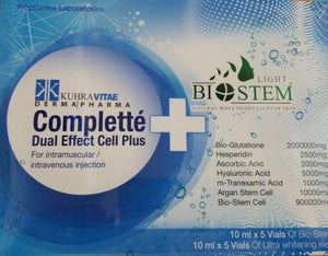 COMPLETTE DUAL EFFECT CELL PLUS BIOSTEM GLUTATHIONE SKIN WHITENING