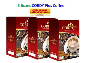 6X Cordy Plus Coffee Cordyceps Reishi Goji Berry Extract Boost Energy Health