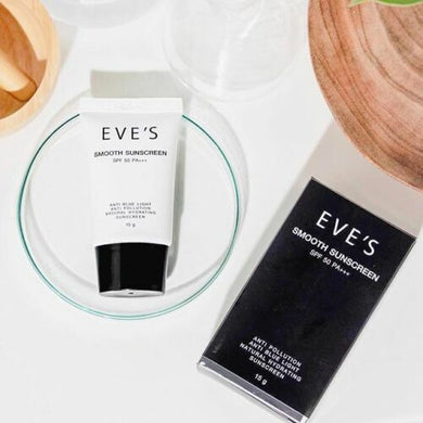 EVE's Smooth UV Sun Cream SPF 50 PA+++ Sunscreen Skin is Naturally Bright White