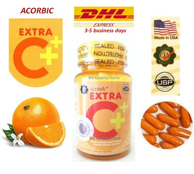 6X Extra C+ Vitamin C Antioxidant Skin Whitening Health Immune 30 Cap