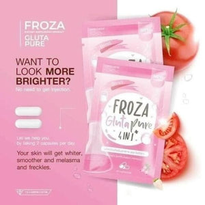 Froza Gluta Pure 4 In 1 Collagen - Anti Aging Coenzyme Q10 Strawberry Extract