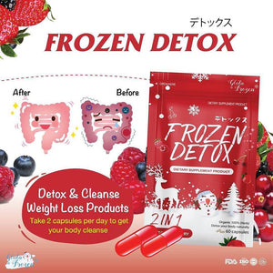 Frozen Detox 2 in 1 Detox & Fiberry 60 capsules Authentic