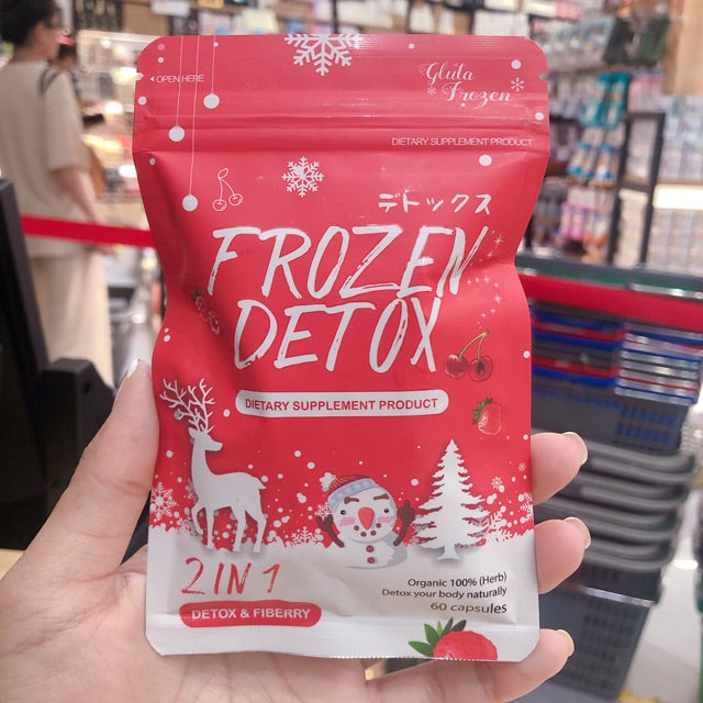 Frozen Detox 2 in 1 Detox & Fiberry 60 capsules Authentic