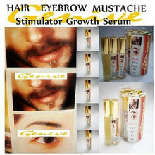 Load image into Gallery viewer, GENIVE Hair Growth Serum BEARD EYEBROW SIDEBURNS LONGER THICKER 2X 10 ml