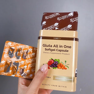 GLUTA ALL IN 1 GLUTA WITH BERRY & GRAPE SEED EXTRACT WHITENING SKINISTA