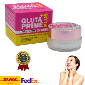 GLUTA Prime Plus Super Fast Skin Whitening Night Cream for Acne Freckles Pimple