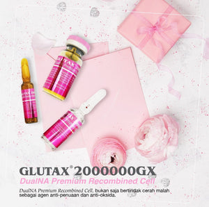 GLUTAX 2000000GX DUALNA PREMIUM RECOMBINED CELL WHITENING GLUTATHIONE SKIN