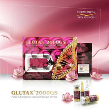 Load image into Gallery viewer, GLUTAX 2000GS PICO-ABSORPTION RECOMBINED WHITE WHITENING GLUTATHIONE SKIN
