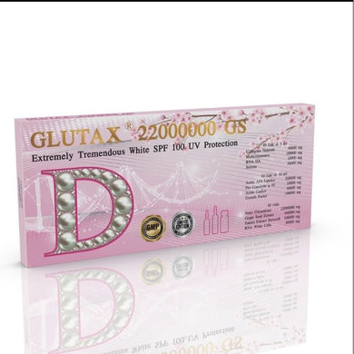 NEW GLUTAX 22000000GS (SAKURA) EXTREMELY TREMENDOUS WHITE SPF 100 UV PROTECTION (ITALY)