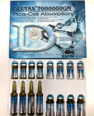NEW GLUTAX 7000000 GM PICO-CELL ABSORPTION WHITENING GLUTATHIONE SKIN