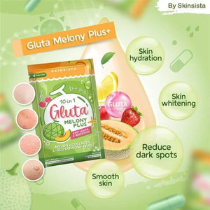 6X Gluta Melony Plus+ 10 in 1 Add Moisture to the Skin 60 Capsules