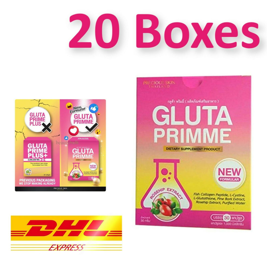 20X GLUTA PRIME PLUS 2000000mg Whitening Anti Aging Lightening Glutathione