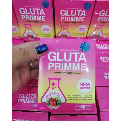 6X Gluta prime plus+ SOD Vitamin Skin whitening Lightening Aura DHL Express