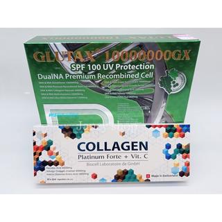 Glutax 10000000Gx + COLLAGEN PLATINUM FORTE + VIT. WHITE SPF 100 UV PROTECTION