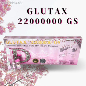 NEW GLUTAX 22000000GS (SAKURA) + COLLAGEN PLATINUM FORTE + VIT. C BIOCELL BLUE (SWISS) WHITE SPF 100 UV PROTECTION (ITALY)