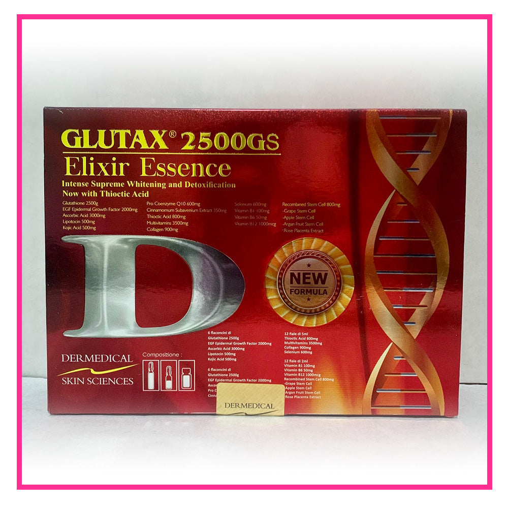 Glutax 2500gs Elixir Essence Glutathione Whitening Injections  Quality  item shop