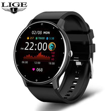 Load image into Gallery viewer, LIGE 2022 New Smart Watch Men Full Touch Screen Sport Fitness Watch IP67 Waterproof Bluetooth For Android ios smartwatch Men+box