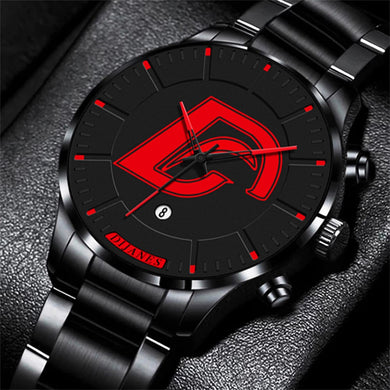 2022 Fashion Black Men's Watches Stainless Steel Casual Clock Men Leather