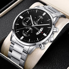 Load image into Gallery viewer, Fashion Men Luxury Stainless Steel Watch Calendar Date Quartz Wrist Watch Watches