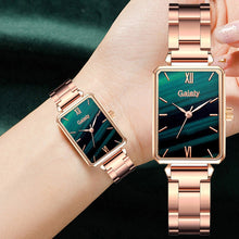 Load image into Gallery viewer, Gaiety Brand Women Watches Fashion Green Dial Square Ladies Quartz Wrist Watch Bracelet Simple Dress