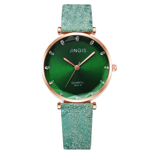 Women Casual Leather Belt Watches Simple Ladies'  Big Dial Sport Quartz Clock Dress