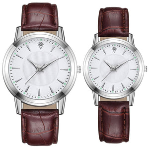 Fashion Lover Watches Couple Quartz Wristwatch Simple Sports Leather Men Watch Women Watches Black Clock