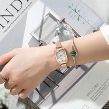 Load image into Gallery viewer, Gaiety Brand Women Watches Fashion Square Ladies Quartz Watch Bracelet Set