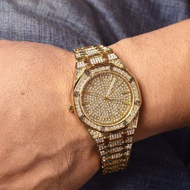 Luxury Iced Out Diamond Women Watch Men Rhinestone Hip Hop Ladies Watches Top Brand