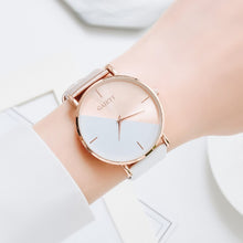 Load image into Gallery viewer, Watch Leather Rose Gold Dress Female Clock Luxury Brand Design Women Watches Simple