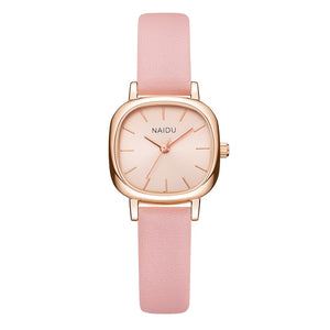 Casual Women Romantic Small Square Wrist Watch Bracelet Leather Rhinestone Designer Ladies