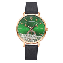 Load image into Gallery viewer, Watch For Women Fashion Quartz Watch Elegant Leather Strap Movable Diamond Ladies