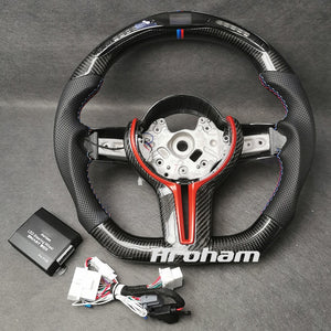 High Quality Custom LED Race Digital Display Steering Wheel For M Performance BMW M3 F80 M4 M2 F20 F22 F30 F32 M Sport 2013-2020