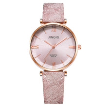 Load image into Gallery viewer, Women Casual Leather Belt Watches Simple Ladies&#39;  Big Dial Sport Quartz Clock Dress