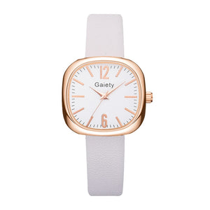 Gaiety Brand Square Women Watches Fashion Ladies Quartz Watch Bracelet Set Leather