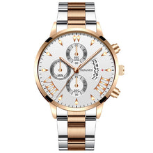 Load image into Gallery viewer, reloj hombre Fashion Luxury Watches Stainless Steel Casual Quartz Wrist Watch
