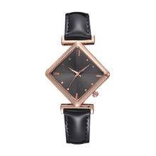 Load image into Gallery viewer, Luxury Creative Simple Dress Leather Watches Female Black Clock Ladies Bracelet Watch