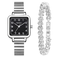 Load image into Gallery viewer, Luxury Square Fashion Diamond Ladies Wristwatches Stainless Steel Silver Female Quartz Watch Montre Femme