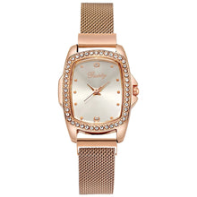 Load image into Gallery viewer, Gaiety Brand Fashion Watch For Women Diamond Magnet Buckle Square Watch Rose Gold 