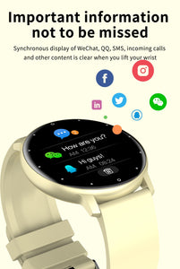 Full Touch Screen Sport Fitness Watch IP67 Waterproof Smartwatch For Android Xiaomi Samsung Redmi