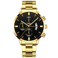 Load image into Gallery viewer, Fashion Men Luxury Stainless Steel Watch Calendar Date Quartz Wrist Watch Watches