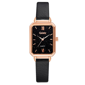 Gaiety Brand Women Watches Fashion Square Ladies Quartz Watch Bracelet Set