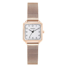 Load image into Gallery viewer, Luxury Square Fashion Diamond Ladies Wristwatches Stainless Steel Silver Female Quartz Watch Montre Femme