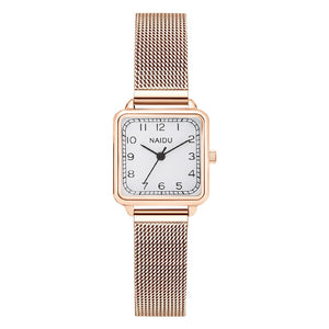 Luxury Square Fashion Diamond Ladies Wristwatches Stainless Steel Silver Female Quartz Watch Montre Femme