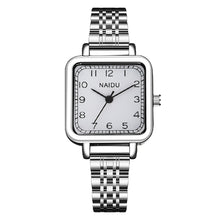 Load image into Gallery viewer, Luxury Square Fashion Diamond Ladies Wristwatches Stainless Steel Silver Female Quartz Watch Montre Femme