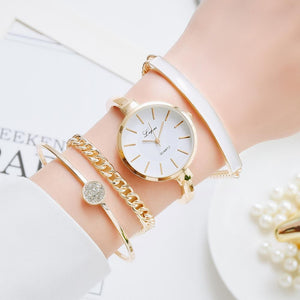 Lvpai Top Brand Women Bracelet Watches Set Fashion Women Dress Ladies Wrist Watch Luxury